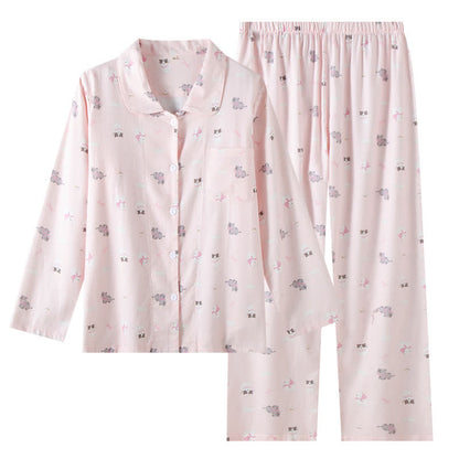 Ensemble de détente adorable en coton brossé à motifs de chiens et de chats - image 13