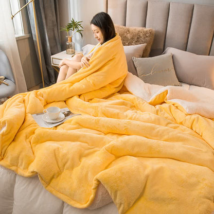 Housse de couette/couverture Sherpa unie - image 1