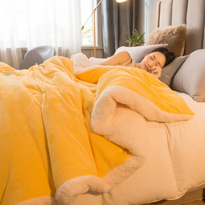 Housse de couette/couverture Sherpa unie - image 2