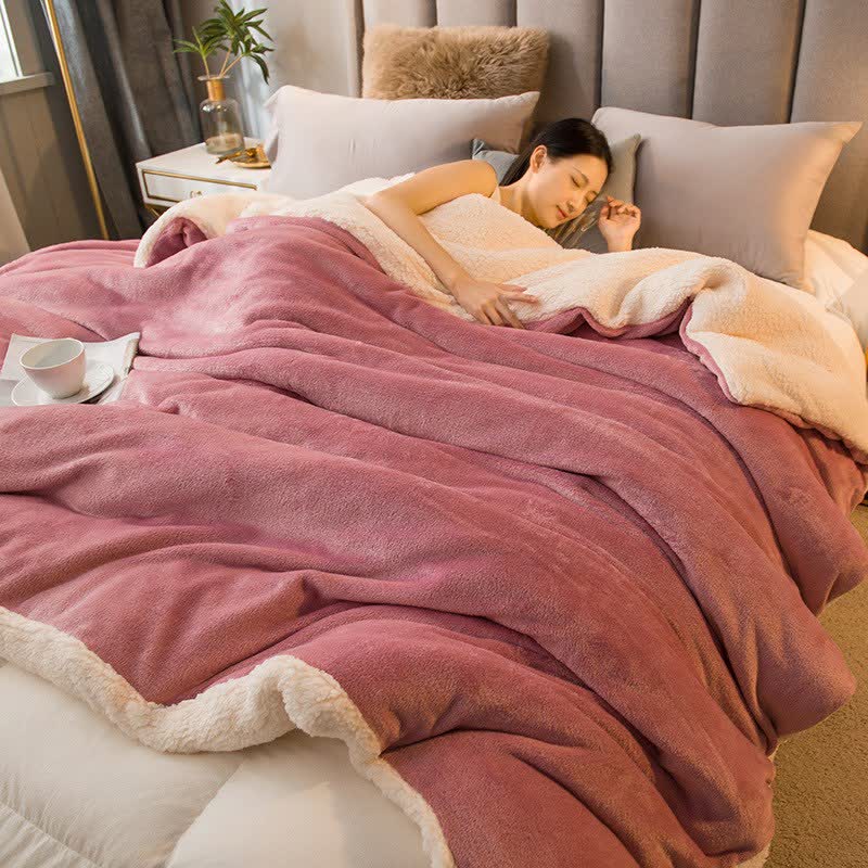 Housse de couette/couverture Sherpa unie - pâte de haricots - 200 cm x 230 cm - image 23