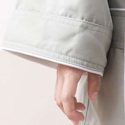 Peignoir enfant minimaliste et uni avec poche - image 9