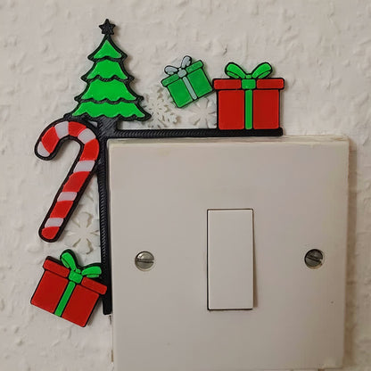 Cadeau pour sapin de Noël, décoration de cadre de porte - Gauche - 4 pièces - image 2