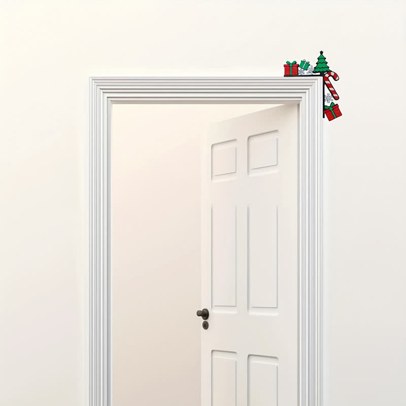 Cadeau pour sapin de Noël, décoration de cadre de porte - Droite - 4 pièces - image 0