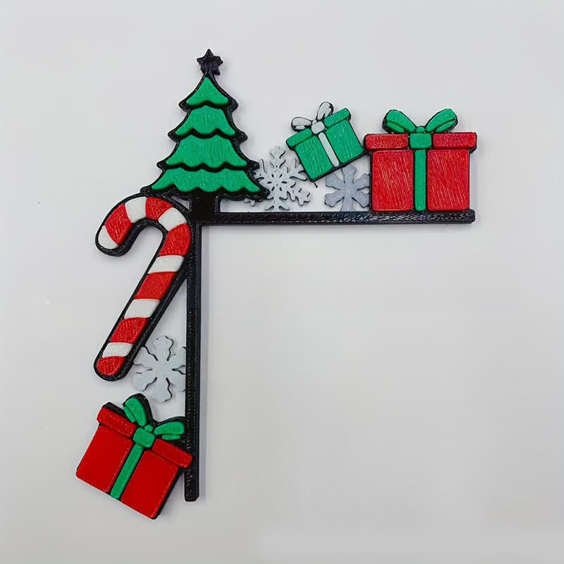 Cadeau pour sapin de Noël, décoration de cadre de porte - image 5