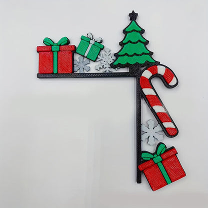 Cadeau pour sapin de Noël, décoration de cadre de porte - image 7
