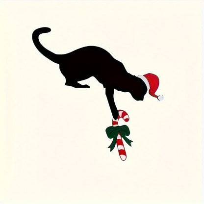 Décoration de cadre de porte avec un chat noir - image 4