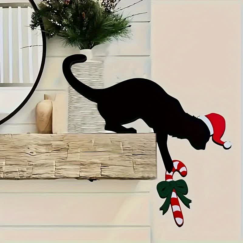 Décoration de cadre de porte avec un chat noir - image 2