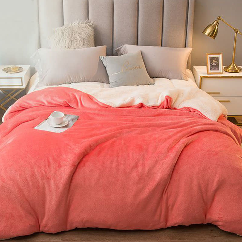 Housse de couette/couverture Sherpa unie - image 20