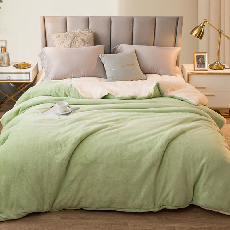 Housse de couette/couverture Sherpa unie - image 8