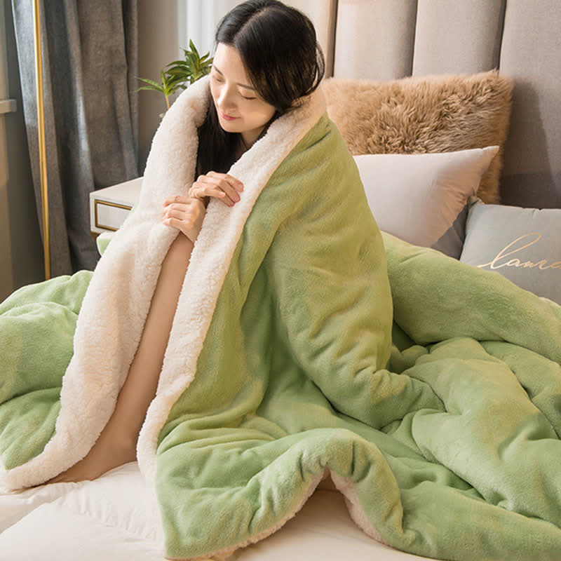 Housse de couette/couverture Sherpa unie - image 11