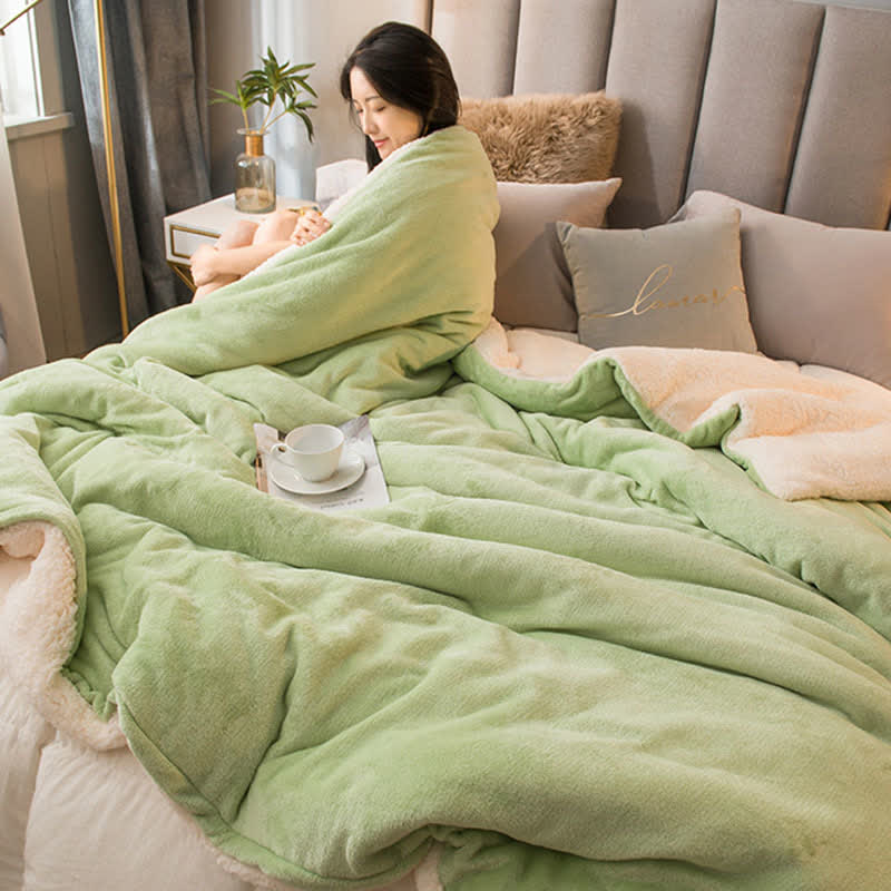 Housse de couette/couverture Sherpa unie - image 10