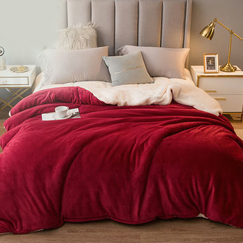 Housse de couette/couverture Sherpa unie - image 14