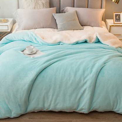 Housse de couette/couverture Sherpa unie - image 6