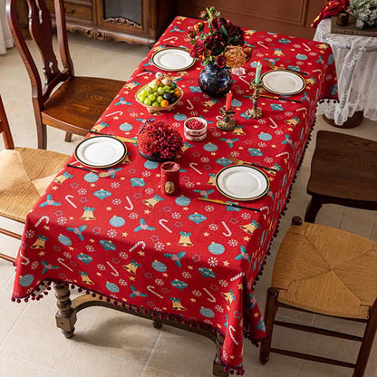 Nappe de Noël à motif de clochettes - image 2