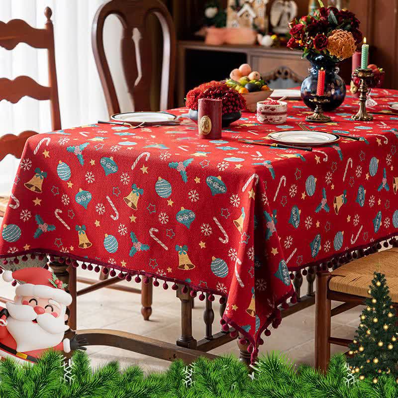 Nappe de Noël à motif de clochettes - image 3