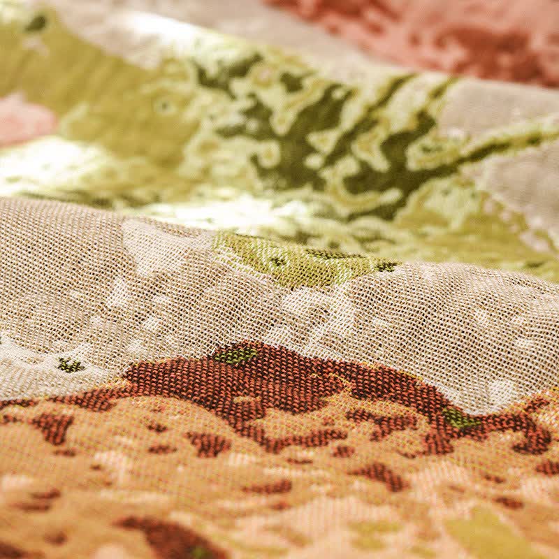 Couette en gaze de coton jacquard à motifs floraux impressionnistes Ownkoti - image 5