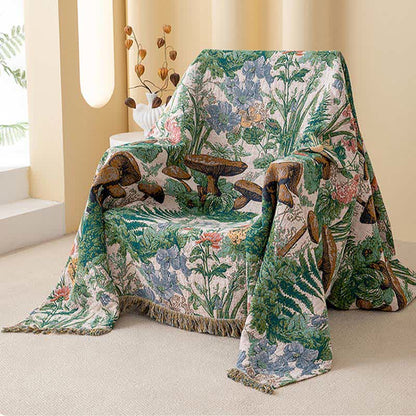 Couette à pompons en gaze de coton Ownkoti Mushroom Forest - image 3