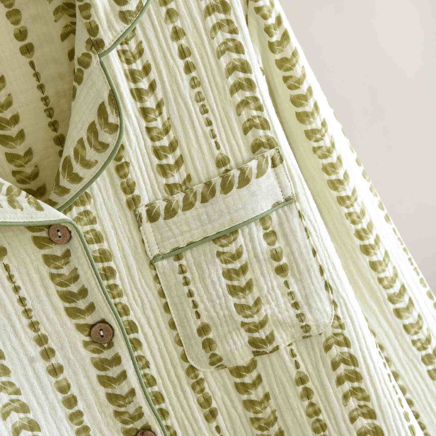 Ensemble de vêtements d'intérieur en coton à rayures - image 5