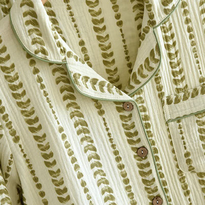 Ensemble de vêtements d'intérieur en coton à rayures - image 4