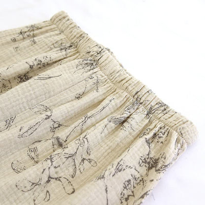 Ensemble de vêtements d'intérieur élégant en coton à motif floral vintage - image 12