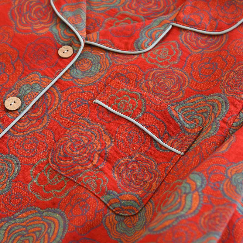 Ensemble de vêtements d'intérieur Camélia en pur coton - image 4