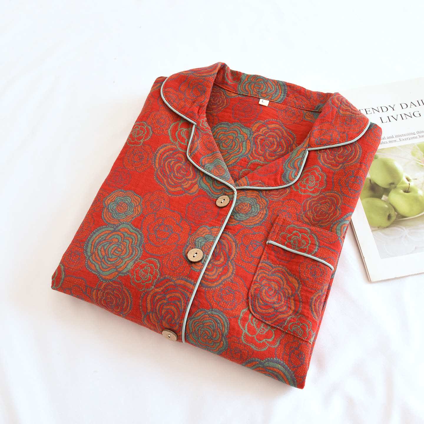 Ensemble de vêtements d'intérieur Camélia en pur coton - image 1