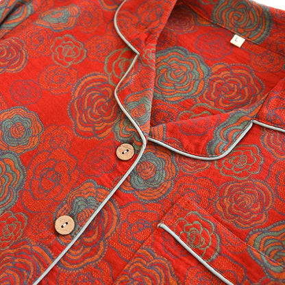 Ensemble de vêtements d'intérieur Camélia en pur coton - image 3