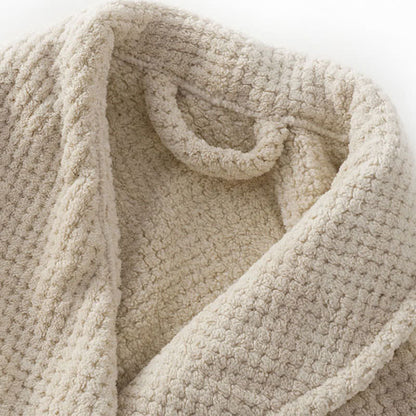 Peignoir simple et chaud pour enfants, en peluche ferme. - image 5