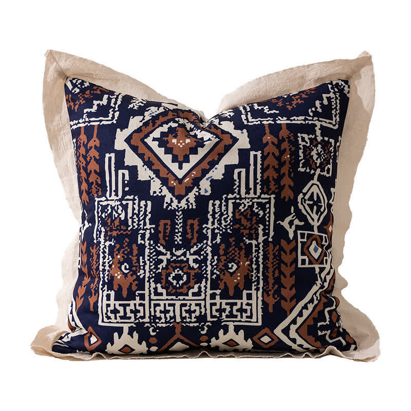 Taie d'oreiller vintage à ourlet relevé - UN - 45 cm x 45 cm - image 5