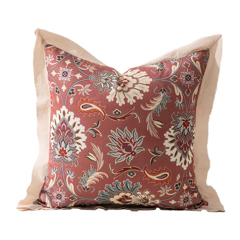 Taie d'oreiller vintage à ourlet relevé - C - 45 cm x 45 cm - image 10