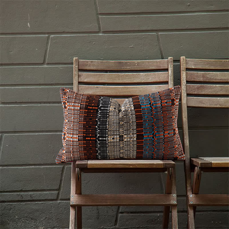 Housse de coussin faite à la main en fil de coton tissé - image 7