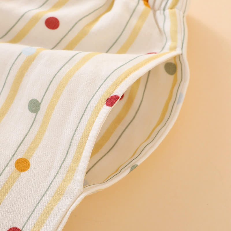Ensemble pyjama en coton rayé avec haut à pois - image 8