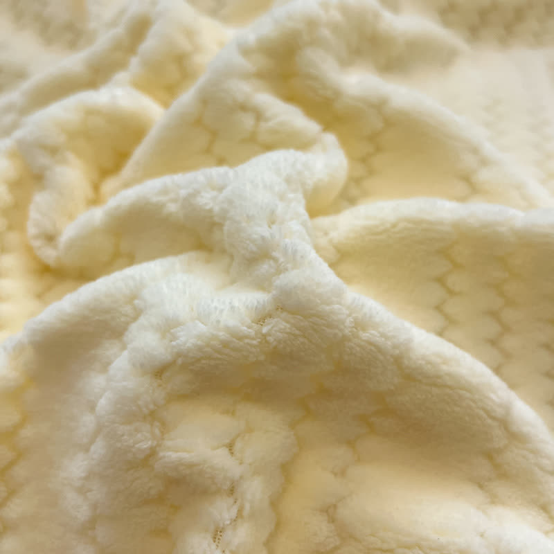 Ensemble de literie en peluche à motif jacquard à rayures ondulées - image 12