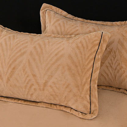 Ensemble de literie avec motif en peluche texturée en forme de feuille (4 pièces) - image 11