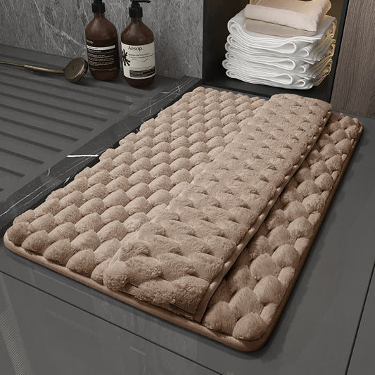 tapis de bain uni, antidérapant et absorbant - Café - 60 cm x 90 cm - image 0
