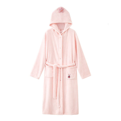 Peignoir assorti pour toute la famille, uni et à capuche - image 5