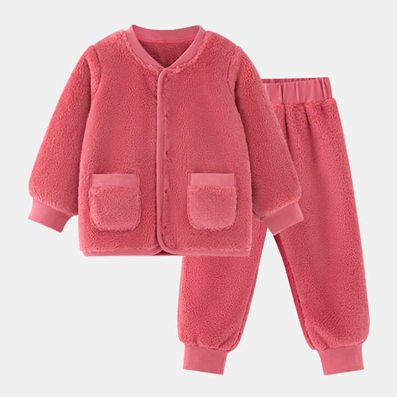 Peignoir bébé en peluche unie - Rouge - vêtements d'intérieur - Enfant : 130 cm - image 13