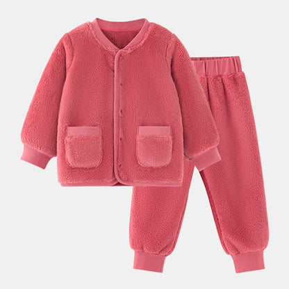 Peignoir bébé en peluche unie - Rouge - vêtements d'intérieur - Enfant : 130 cm - image 13