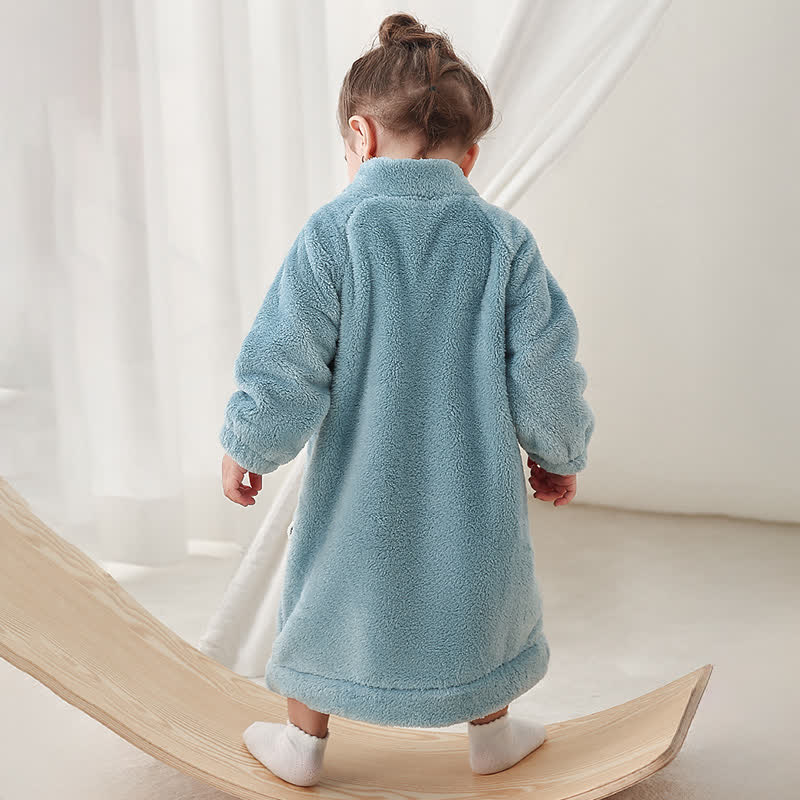 Peignoir bébé en peluche unie - image 10