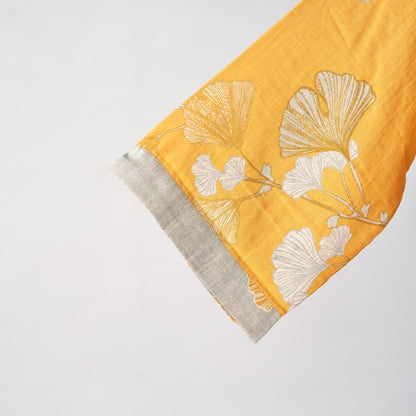 Peignoir kimono en gaze de coton et ginkgo - image 53
