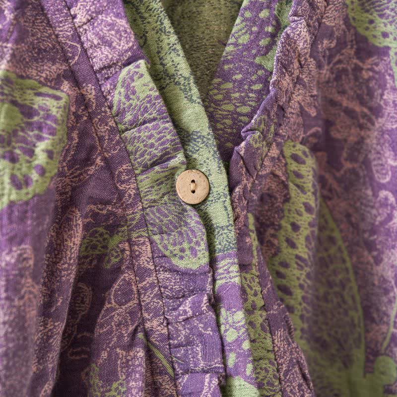 Chemise de nuit élégante en coton à volants papillon - image 5