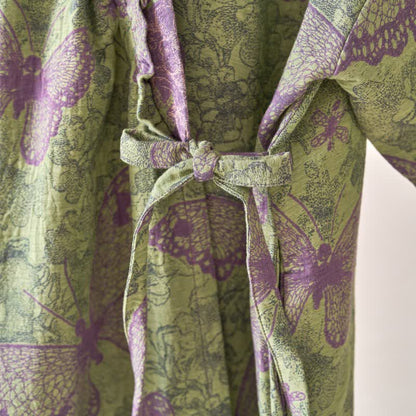 Chemise de nuit élégante en coton à volants papillon - image 13