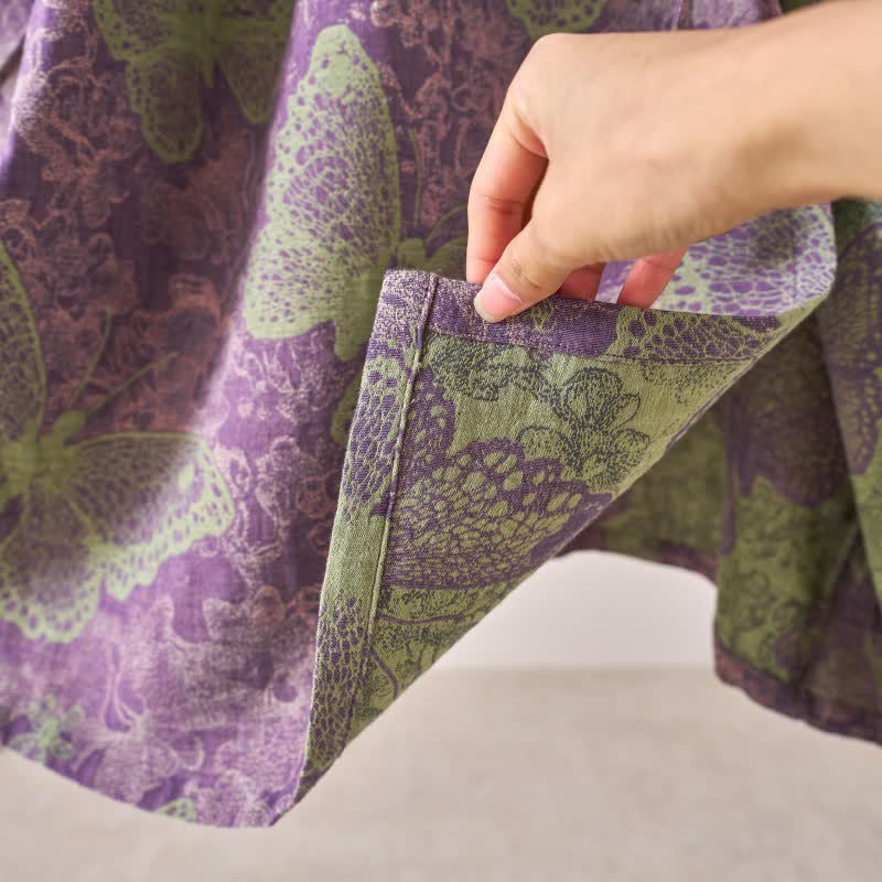 Chemise de nuit élégante en coton à volants papillon - image 7