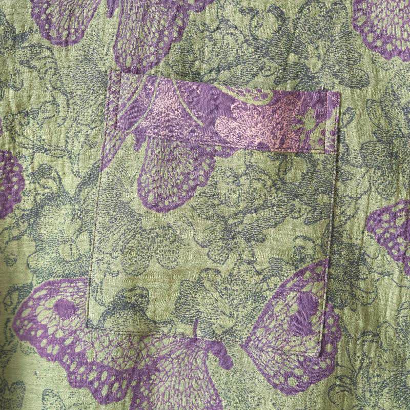 Peignoir de style kimono onirique en gaze de coton à motif papillon - image 8