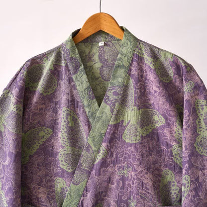 Peignoir de style kimono onirique en gaze de coton à motif papillon - image 13