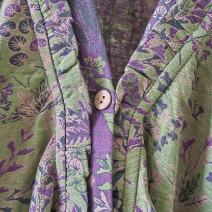 Chemise de nuit en coton à volants à motifs botaniques - image 5