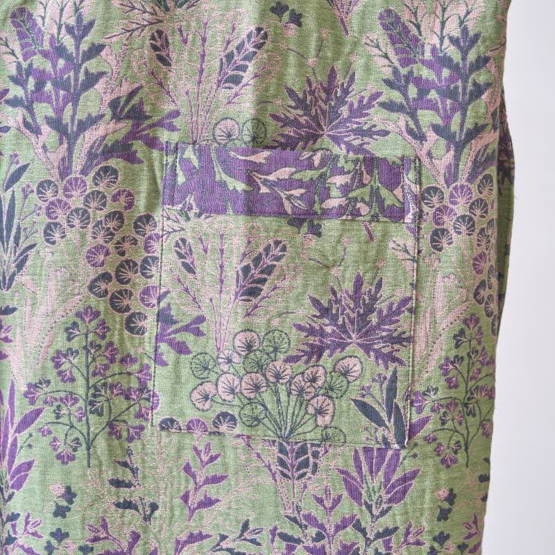 Kimono en gaze de coton avec housse à motifs botaniques - image 13