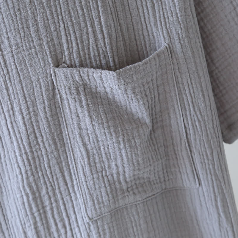 Peignoir unisexe en gaze de bambou et de coton - image 14