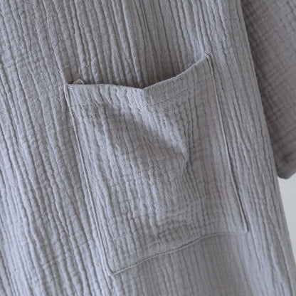 Peignoir unisexe en gaze de bambou et de coton - image 14