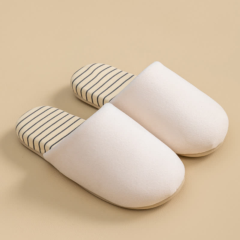 Pantoufles à semelles rayées et doublure en peluche - Kaki - L - image 4